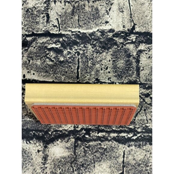 Great Impressions PLAID PATTERN Wood Mount Rubber Stamp #K82 - Picture 2 of 8